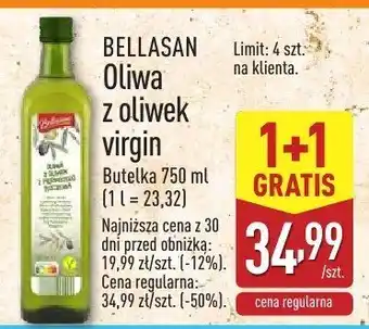 ALDI Oliwa z oliwek virgin Bellasan oferta