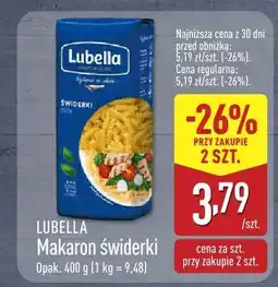 ALDI Makaron świderki Lubella oferta