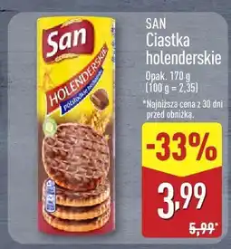 ALDI Ciastka holenderskie San oferta