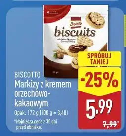 ALDI Ciastka Biscotto Markizy z kremem orzechowo-kakaowym oferta