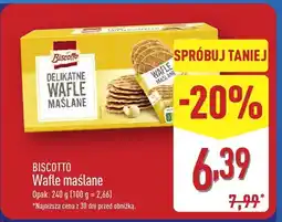ALDI Wafle maślane Biscotto oferta