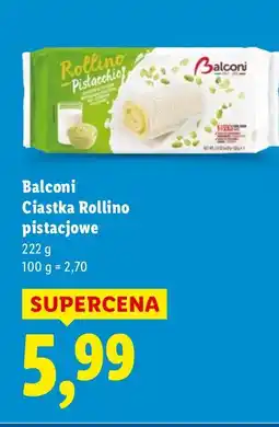 Lidl Ciastka Balconi Rollino pistacjowe oferta