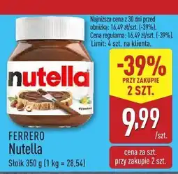 ALDI Krem Nutella Ferrero oferta