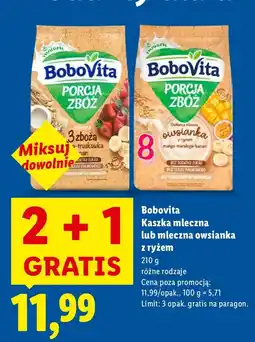 Lidl Kasza mleczna Bobovita oferta