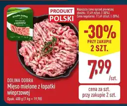 ALDI Mięso mielone z łopatki wieprzowej Dolina Dobra oferta