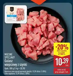 ALDI Gulasz wieprzowy z szynki Mięsne Specjały oferta