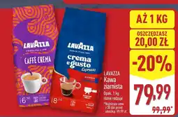 ALDI Kawa Lavazza ziarnista różne rodzaje oferta