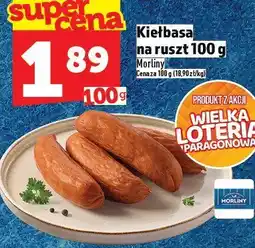 Topaz Kiełbasa na ruszt 100 g Morliny oferta