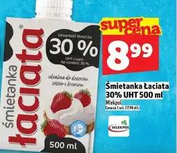 Topaz Śmietanka Łaciata 30% UHT Mlekpol oferta