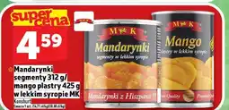 Topaz Mandarynki i mango w syropie MK oferta