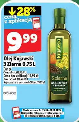 Topaz Olej Kujawski 3 ziarna 0,75l oferta