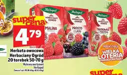 Topaz Herbata owocowa Herbaciany Ogród malina/prosto z lasu/truskawka 20 torebek Herbapol oferta