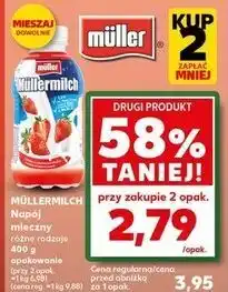 Kaufland Napój mleczny truskawkowy Mullermilch oferta