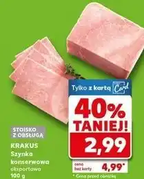 Kaufland Szynka konserwowa eksportowa Krakus Animex oferta
