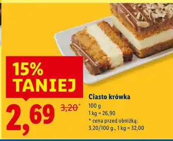 Lidl Ciasto krówka Cukiernia Lidla oferta