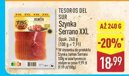 ALDI Tesoros del sur szynka serrano xxl oferta