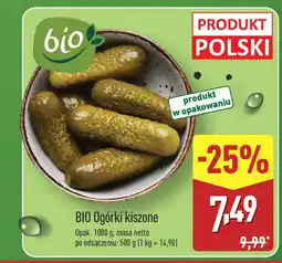 ALDI Bio ogórki kiszone oferta