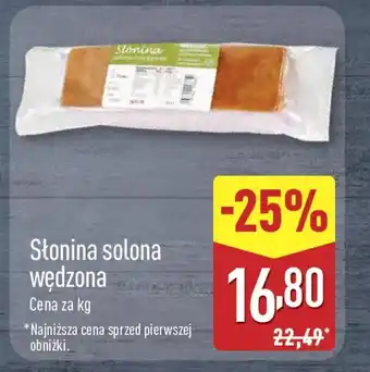 ALDI Słonina solona wędzona oferta