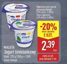 ALDI Maluta jogurt śmietankowy oferta