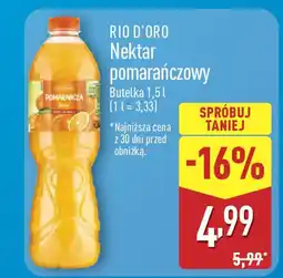 ALDI Rio d'oro nektar pomarańczowy oferta