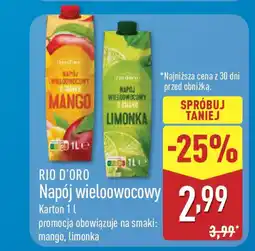 ALDI Rio d'oro napój wieloowocowy oferta