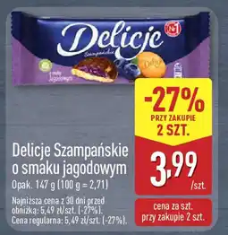 ALDI Delicje Szampańskie o smaku jagodowym oferta