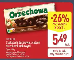 ALDI Choceur czekolada deserowa z całymi orzechami laskowymi oferta