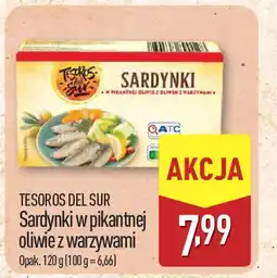 ALDI Tesoros del sur sardynki w pikantnej oliwie z warzywami oferta