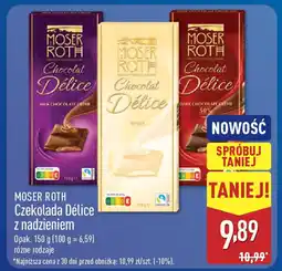 ALDI Moser roth czekolada délice z nadzieniem oferta