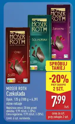 ALDI Moser roth czekolada oferta