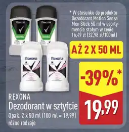 ALDI Rexona dezodorant w sztyfcie oferta