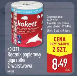 ALDI Kokett ręcznik papierowy giga rolka 2-warstwowa oferta