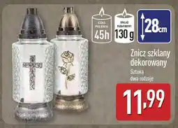 ALDI Znicz szklany dekorowany oferta