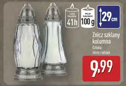 ALDI Znicz szklany kolumna oferta