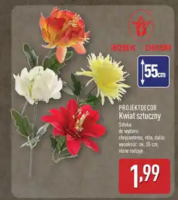 ALDI Projektdecor kwiat sztuczny oferta