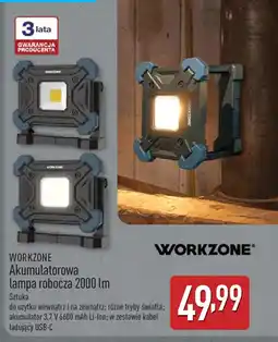 ALDI Workzone akumulatorowa lampa robocza 2000 lm oferta