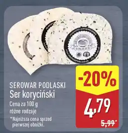 ALDI Serowar podlaski ser koryciński oferta