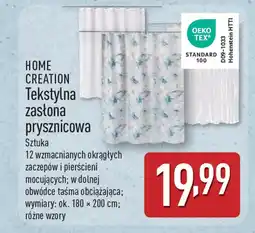 ALDI Home creation tekstylna zasłona prysznicowa oferta
