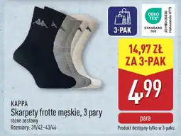 ALDI Kappa skarpety frotte męskie oferta