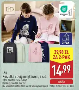 ALDI L&d koszulka z długim rękawem oferta