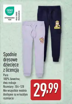 ALDI Spodnie dresowe dziecięce z licencją oferta