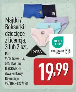 ALDI Majtki/ Bokserki dziecięce z licencją oferta