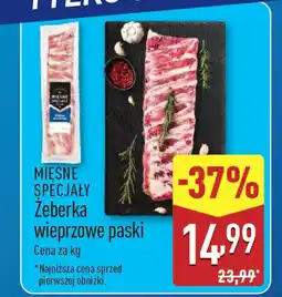 ALDI Mięsne specjały zeberka wieprzowe paski oferta