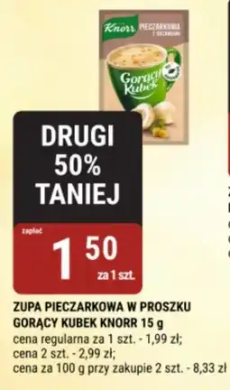 bi1 Zupa pieczarkowa w proszku gorący kubek knorr oferta