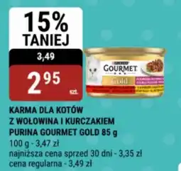 bi1 Karma dla kotów z wołowina i kurczakiem purina gourmet gold oferta