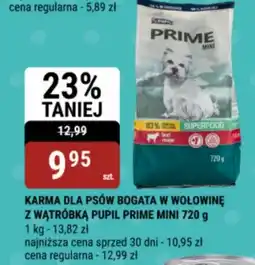 bi1 Karma dla psów bogata w wołowinę z wątróbką pupil prime mini oferta