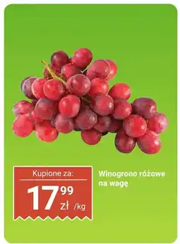 Biedronka Winogrono różowe 1 kg Biedronka oferta
