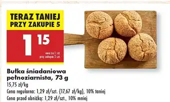 Biedronka Bułka śniadaniowa pełnoziarnista Biedronka oferta