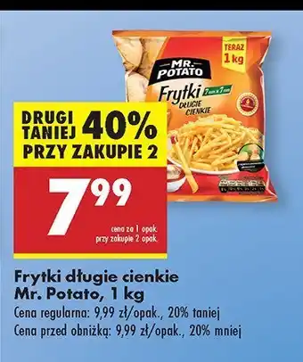 Biedronka Frytki długie cienkie Mr. Potato oferta