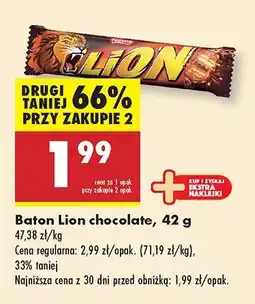 Biedronka Baton Lion chocolate Nestlé oferta